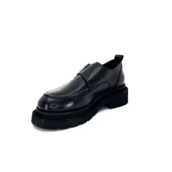 cashka / fatih ustundag Ivoire 3265-3315 Eva Cuir Noir*Femme Mocassins