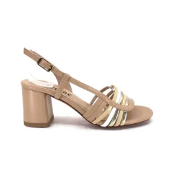 Ivoire0315a Ivoire 037 F70 Riv Cuir Nude*Femme Sandales