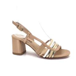 Ivoire0315a Ivoire 037 F70 Riv Cuir Nude*Femme Sandales