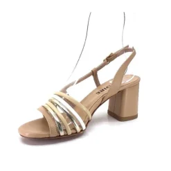 Ivoire0315a Ivoire 037 F70 Riv Cuir Nude*Femme Sandales