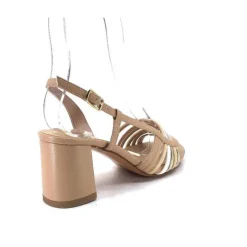 Ivoire0315a Ivoire 037 F70 Riv Cuir Nude*Femme Sandales
