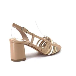 Ivoire0315a Ivoire 037 F70 Riv Cuir Nude*Femme Sandales