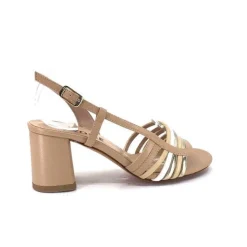 Ivoire0315a Ivoire 037 F70 Riv Cuir Nude*Femme Sandales