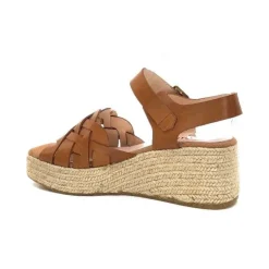 Kanna Ivoire 22071 Fiore Cuir Marron*Femme Plateformes