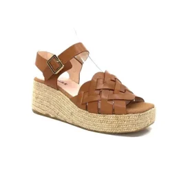Kanna Ivoire 22071 Fiore Cuir Marron*Femme Plateformes
