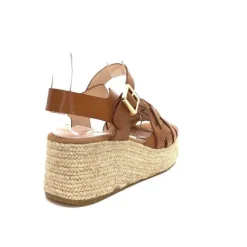 Kanna Ivoire 22071 Fiore Cuir Marron*Femme Plateformes