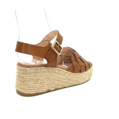Kanna Ivoire 22071 Fiore Cuir Marron*Femme Plateformes