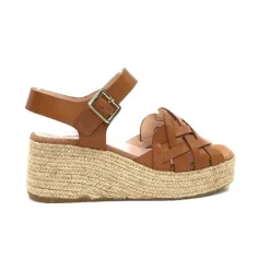 Kanna Ivoire 22071 Fiore Cuir Marron*Femme Plateformes