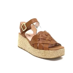 Kanna Ivoire 22071 Fiore Cuir Marron*Femme Plateformes
