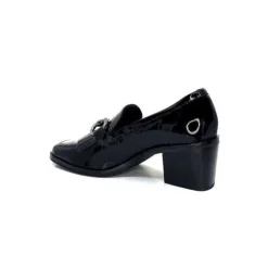 Ivoire0236a Ivoire 78006 Fortunato Cuir Vernis Noir*Femme Mocassins