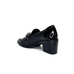 Ivoire0236a Ivoire 78006 Fortunato Cuir Vernis Noir*Femme Mocassins
