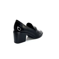 Ivoire0236a Ivoire 78006 Fortunato Cuir Vernis Noir*Femme Mocassins