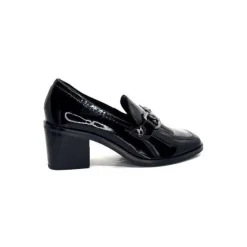 Ivoire0236a Ivoire 78006 Fortunato Cuir Vernis Noir*Femme Mocassins