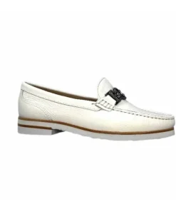 Ivoire0236a Ivoire 50686 Gravanni Cuir Blanc*Femme Mocassins