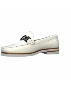 Ivoire0236a Ivoire 50686 Gravanni Cuir Blanc*Femme Mocassins