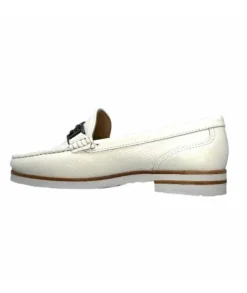 Ivoire0236a Ivoire 50686 Gravanni Cuir Blanc*Femme Mocassins