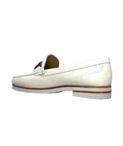 Ivoire0236a Ivoire 50686 Gravanni Cuir Blanc*Femme Mocassins