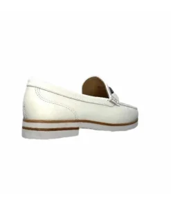 Ivoire0236a Ivoire 50686 Gravanni Cuir Blanc*Femme Mocassins