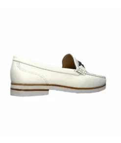 Ivoire0236a Ivoire 50686 Gravanni Cuir Blanc*Femme Mocassins