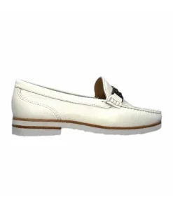 Ivoire0236a Ivoire 50686 Gravanni Cuir Blanc*Femme Mocassins