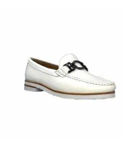 Ivoire0236a Ivoire 50686 Gravanni Cuir Blanc*Femme Mocassins