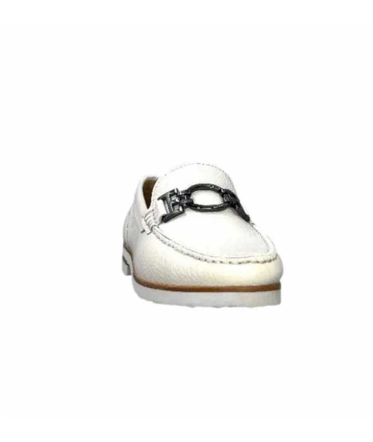 Ivoire0236a Ivoire 50686 Gravanni Cuir Blanc*Femme Mocassins