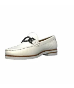 Ivoire0236a Ivoire 50686 Gravanni Cuir Blanc*Femme Mocassins