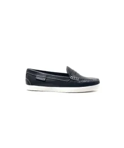 Ivoire0236a Ivoire 3456 Havana Cuir Bleu*Femme Mocassins