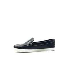 Ivoire0236a Ivoire 3456 Havana Cuir Bleu*Femme Mocassins
