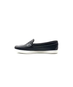 Ivoire0236a Ivoire 3456 Havana Cuir Bleu*Femme Mocassins