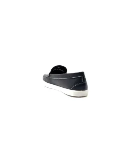Ivoire0236a Ivoire 3456 Havana Cuir Bleu*Femme Mocassins