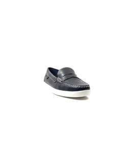 Ivoire0236a Ivoire 3456 Havana Cuir Bleu*Femme Mocassins