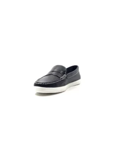Ivoire0236a Ivoire 3456 Havana Cuir Bleu*Femme Mocassins