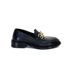 cashka / fatih ustundag Ivoire 3291 Ilay Cuir Noir*Femme Mocassins