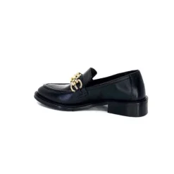 cashka / fatih ustundag Ivoire 3291 Ilay Cuir Noir*Femme Mocassins