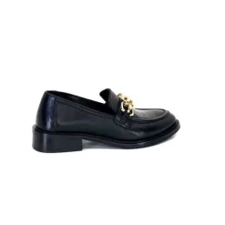 cashka / fatih ustundag Ivoire 3291 Ilay Cuir Noir*Femme Mocassins