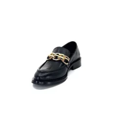 cashka / fatih ustundag Ivoire 3291 Ilay Cuir Noir*Femme Mocassins