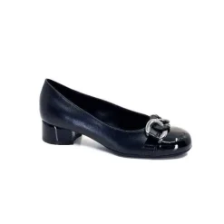 Ivoire0130a Ivoire 944947 Iv Cuir Vernis Noir*Femme Ballerines