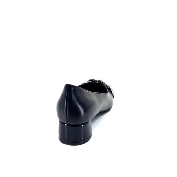 Ivoire0130a Ivoire 944947 Iv Cuir Vernis Noir*Femme Ballerines