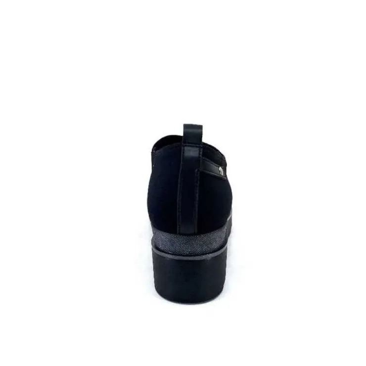 Ivoire0130a Ivoire 853620 Iv Textile Noir*Femme Baskets