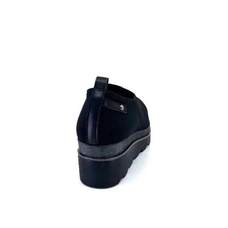 Ivoire0130a Ivoire 853620 Iv Textile Noir*Femme Baskets