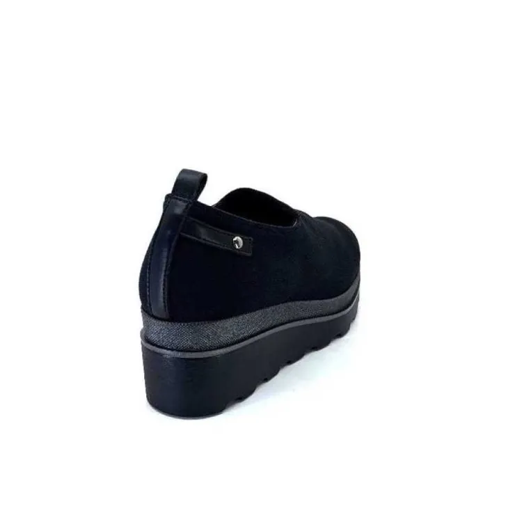 Ivoire0130a Ivoire 853620 Iv Textile Noir*Femme Baskets