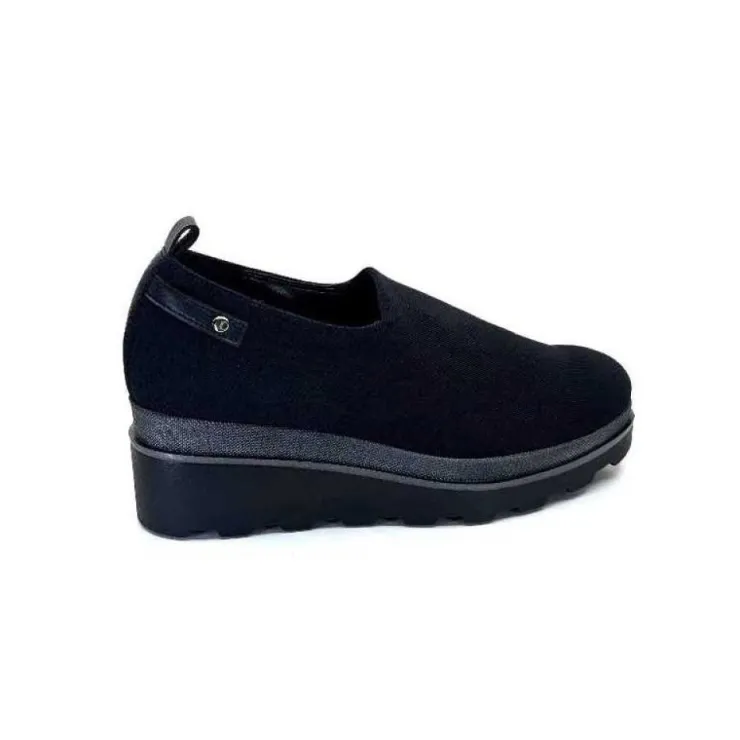 Ivoire0130a Ivoire 853620 Iv Textile Noir*Femme Baskets