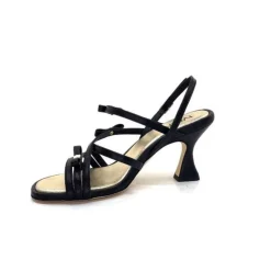 Ivoire0551 Ivoire 2147 Lia Cuir Noir*Femme Sandales