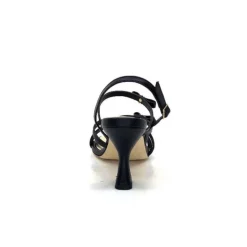 Ivoire0551 Ivoire 2147 Lia Cuir Noir*Femme Sandales