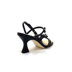 Ivoire0551 Ivoire 2147 Lia Cuir Noir*Femme Sandales