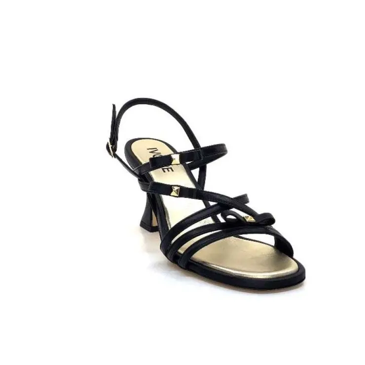 Ivoire0551 Ivoire 2147 Lia Cuir Noir*Femme Sandales