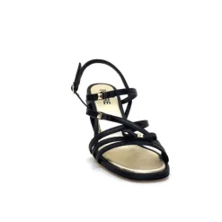Ivoire0551 Ivoire 2147 Lia Cuir Noir*Femme Sandales
