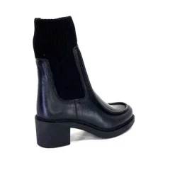 cashka / fatih ustundag Ivoire 6131 Livv Cuir Noir*Femme Bottines