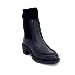 cashka / fatih ustundag Ivoire 6131 Livv Cuir Noir*Femme Bottines